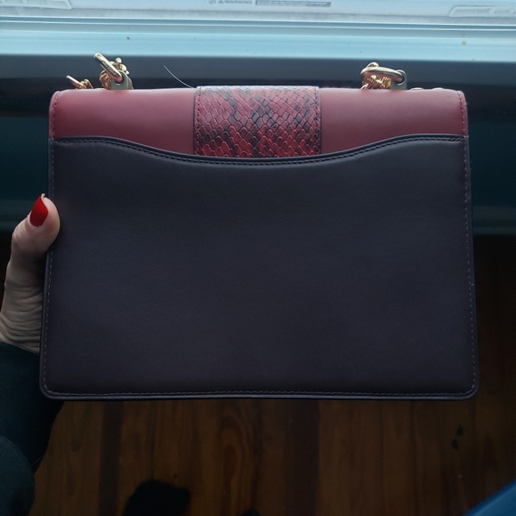 Red Python Klare Coach bag - Picture 2 of 4